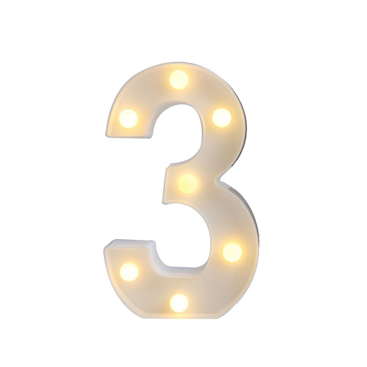 Kitcheniva Light Up Letter Number Symbol LED Stand Decoration